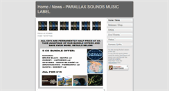 Desktop Screenshot of parallaxsounds.com